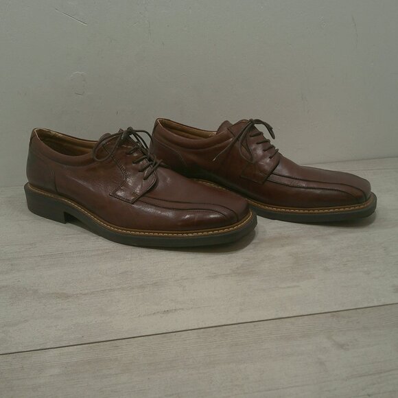 Sketchers Casual Style Brown Leather Lace up Loafer Shoe Made in Italy Size 12 - Picture 9 of 14